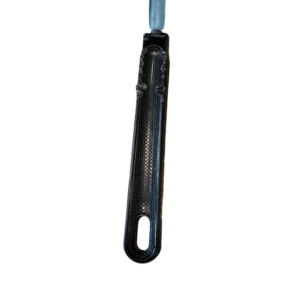 Vintage Ekco USA Slotted Spatula Turner Black Nylon Chrome Steel Handle 12